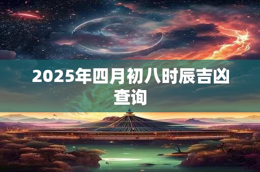 2025年四月初八时辰吉凶查询