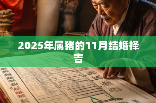 2025年属猪的11月结婚择吉