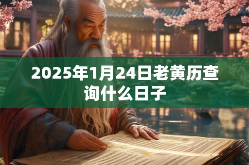 2025年1月24日老黄历查询什么日子 2025年1月24日老黄历查询什么日子