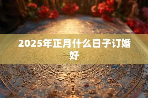 2025年正月什么日子订婚好 2025年正月什么日子订婚好