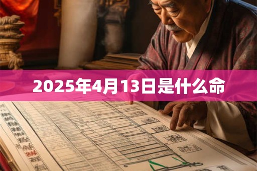 2025年4月13日是什么命