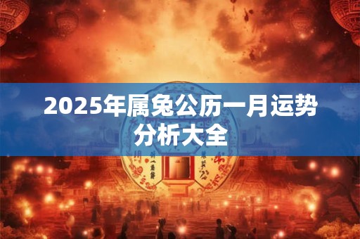 2025年属兔公历一月运势分析大全 2025年属兔公历一月运势分析大全