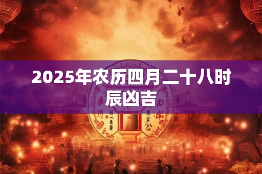 2025年农历四月二十八时辰凶吉 2025年农历四月二十八时辰凶吉