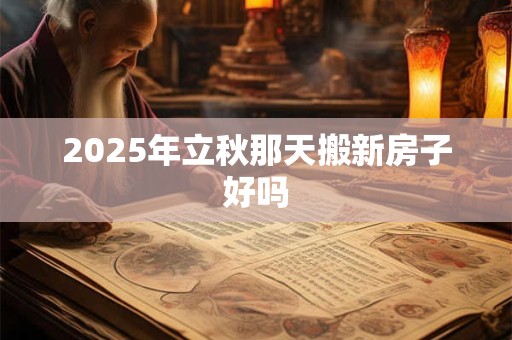 2025年立秋那天搬新房子好吗 2025年立秋那天搬新房子好吗