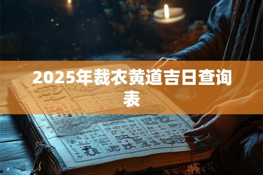 2026年裁衣黄道吉日查询表