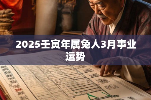 2025壬寅年属兔人3月事业运势 2025壬寅年属兔人3月事业运势