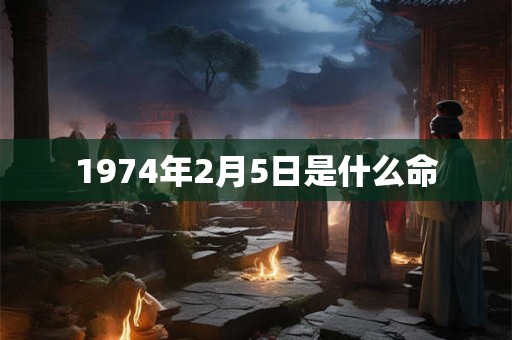 1974年2月5日是什么命 1974年2月5日是什么命