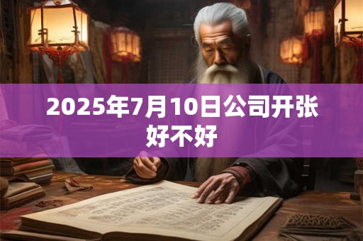 2025年7月10日公司开张好不好 2025年7月10日公司开张好不好