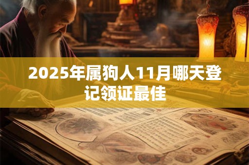 2025年属狗人11月哪天登记领证最佳 2025年属狗人11月哪天登记领证最佳