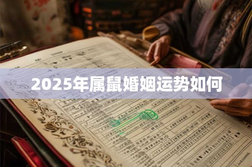 2025年属鼠婚姻运势如何 2025年属鼠婚姻运势如何