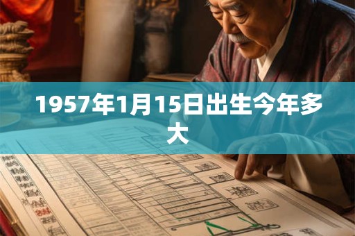 1957年1月15日出生今年多大 1957年1月15日出生今年多大