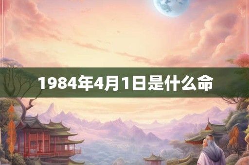 1984年4月1日是什么命 1984年4月1日是什么命
