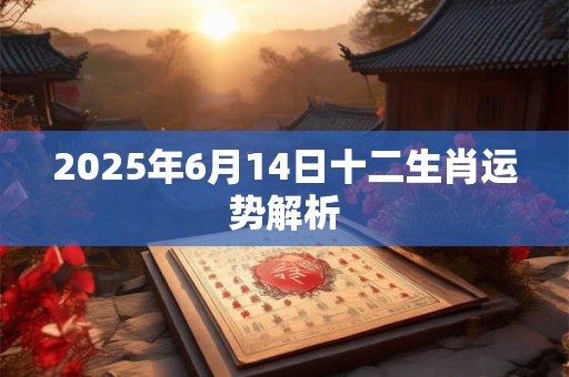 2025年6月14日十二生肖运势解析 2025年6月14日十二生肖运势解析