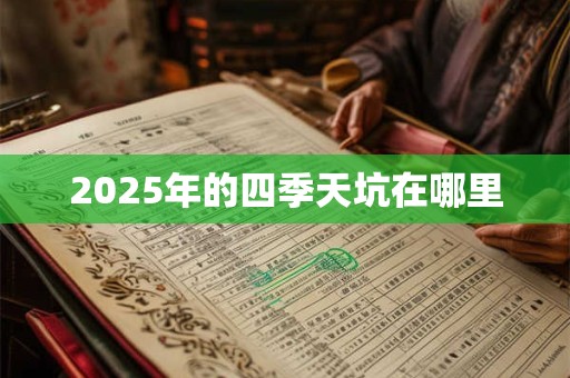 2025年的四季天坑在哪里