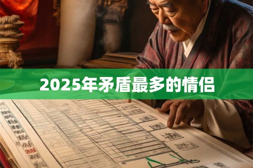 2025年矛盾最多的情侣