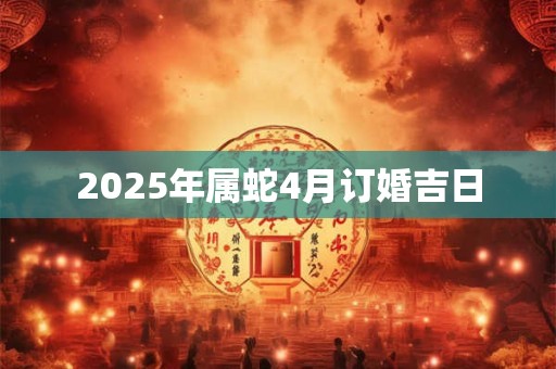 2025年属蛇4月订婚吉日 2025年属蛇4月订婚吉日