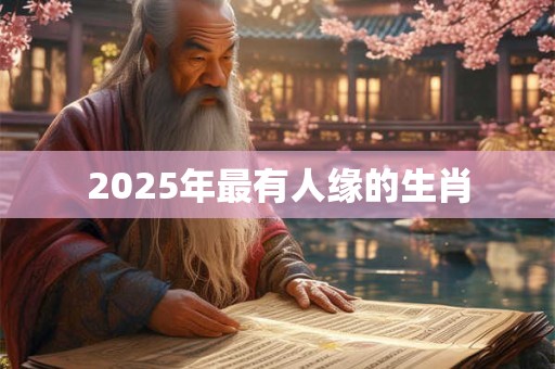 2025年最有人缘的生肖 2025年最有人缘的生肖