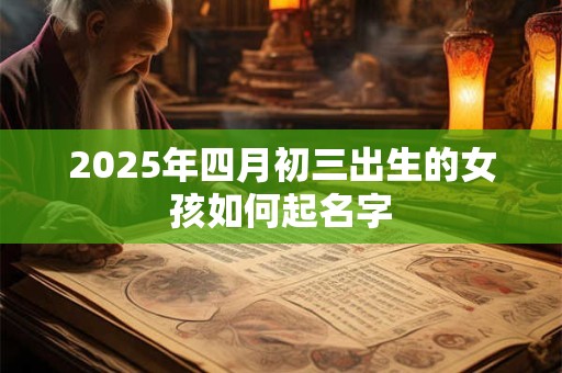 2025年四月初三出生的女孩如何起名字 2025年四月初三出生的女孩如何起名字