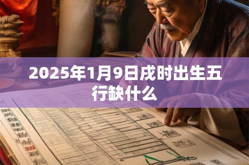 2025年1月9日戌时出生五行缺什么 2025年1月9日戌时出生五行缺什么