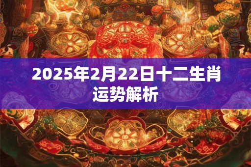 2025年2月22日十二生肖运势解析 2025年2月22日十二生肖运势解析