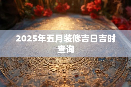2025年五月装修吉日吉时查询 2025年五月装修吉日吉时查询