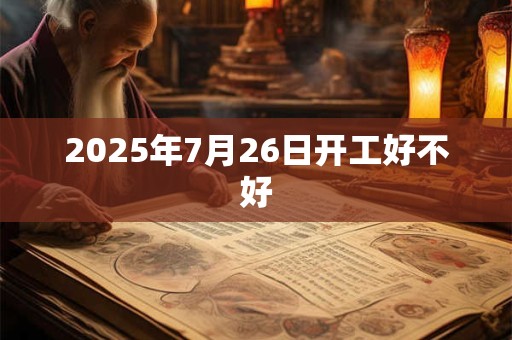 2025年7月26日开工好不好 2025年7月26日开工好不好