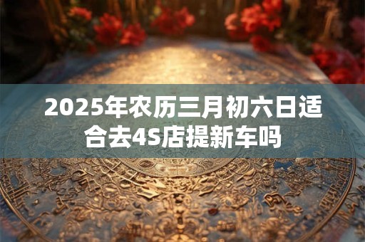 2025年农历三月初六日适合去4S店提新车吗
