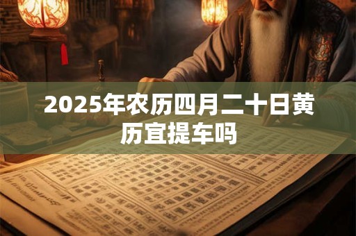 2025年农历四月二十日黄历宜提车吗 2025年农历四月二十日黄历宜提车吗