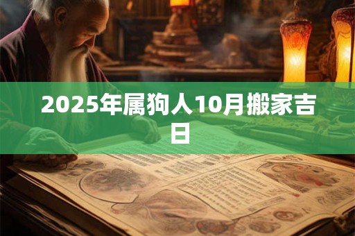 2025年属狗人10月搬家吉日 2025年属狗人10月搬家吉日