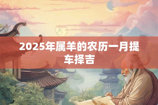 2025年属羊的农历一月提车择吉