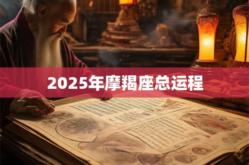 2025年摩羯座总运程 2025年摩羯座总运程