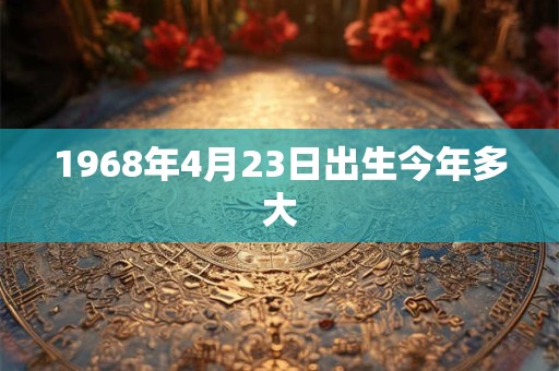 1968年4月23日出生今年多大 1968年4月23日出生今年多大