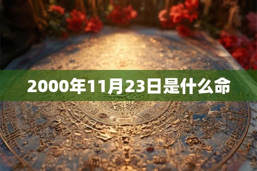 2000年11月23日是什么命 2000年11月23日是什么命