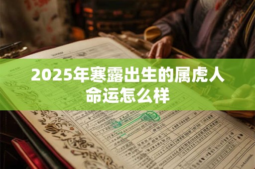 2025年寒露出生的属虎人命运怎么样