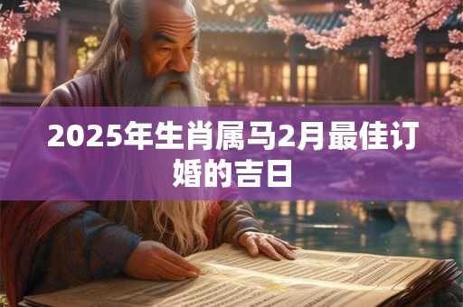 2025年生肖属马2月最佳订婚的吉日 2025年生肖属马2月最佳订婚的吉日