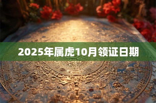 2026年属虎10月领证日期 2026年属虎10月领证日期