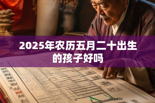 2025年农历五月二十出生的孩子好吗 2025年农历五月二十出生的孩子好吗