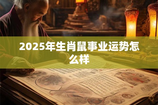 2025年生肖鼠事业运势怎么样