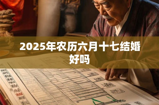 2025年农历六月十七结婚好吗