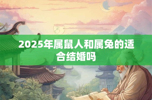 2025年属鼠人和属兔的适合结婚吗 2025年属鼠人和属兔的适合结婚吗