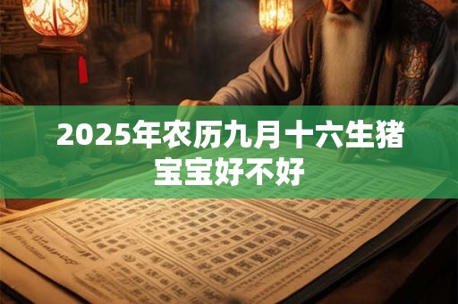 2025年农历九月十六生猪宝宝好不好 2025年农历九月十六生猪宝宝好不好
