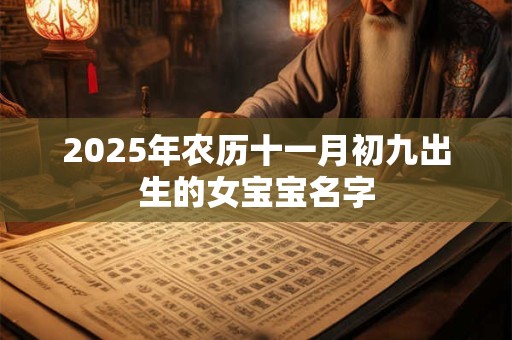 2025年农历十一月初九出生的女宝宝名字