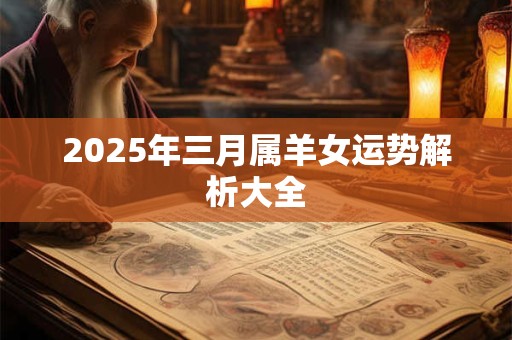 2025年三月属羊女运势解析大全 2025年三月属羊女运势解析大全