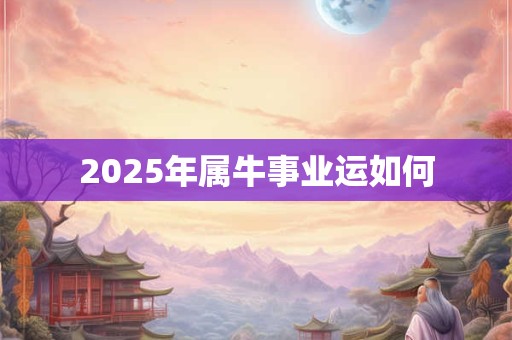 2025年属牛事业运如何 2025年属牛事业运如何