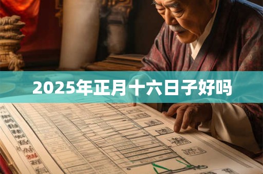 2025年正月十六日子好吗