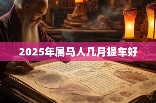2025年属马人几月提车好 2025年属马人几月提车好