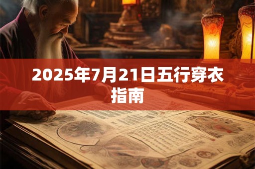 2025年7月21日五行穿衣指南 2025年7月21日五行穿衣指南