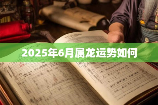 2026年6月属龙运势如何