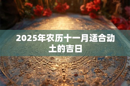 2025年农历十一月适合动土的吉日 2025年农历十一月适合动土的吉日