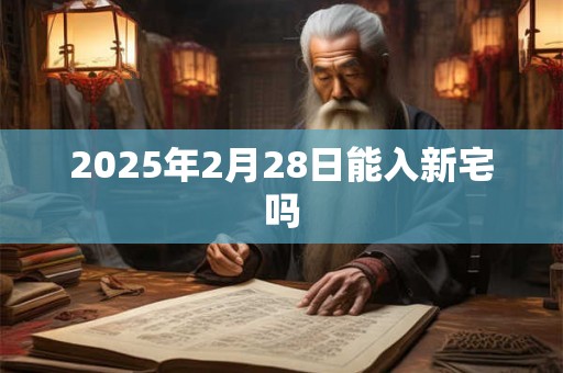 2025年2月28日能入新宅吗